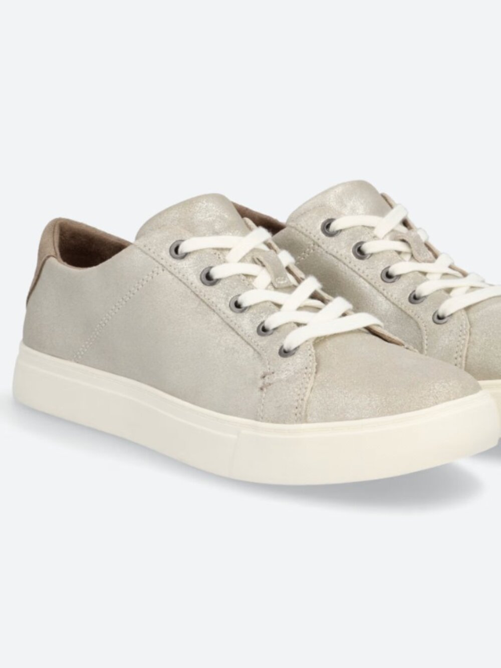 TOMS Kameron Leather Lace Up Sneaker Metallic 8.5
